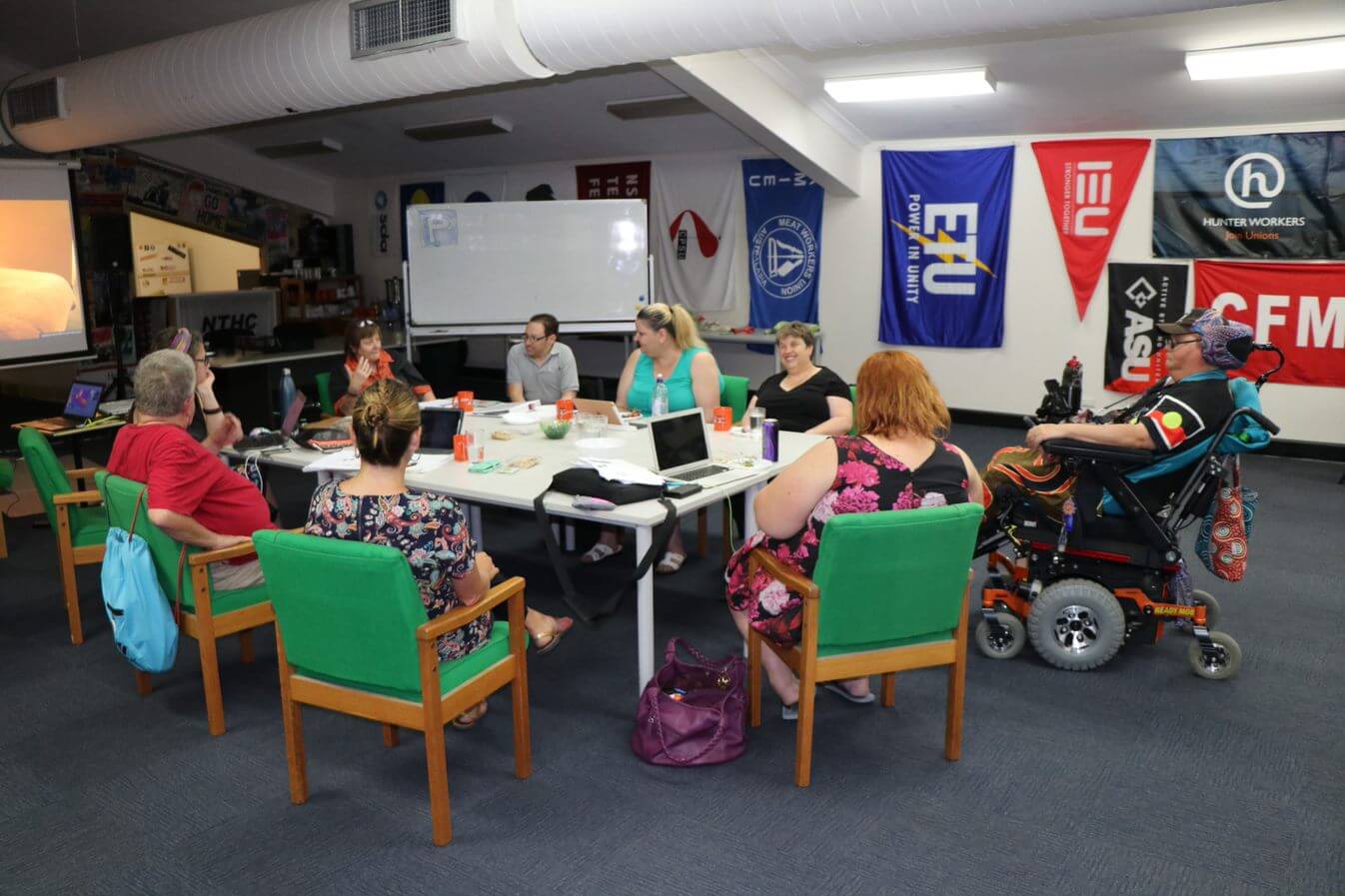 People with disabilities meeting