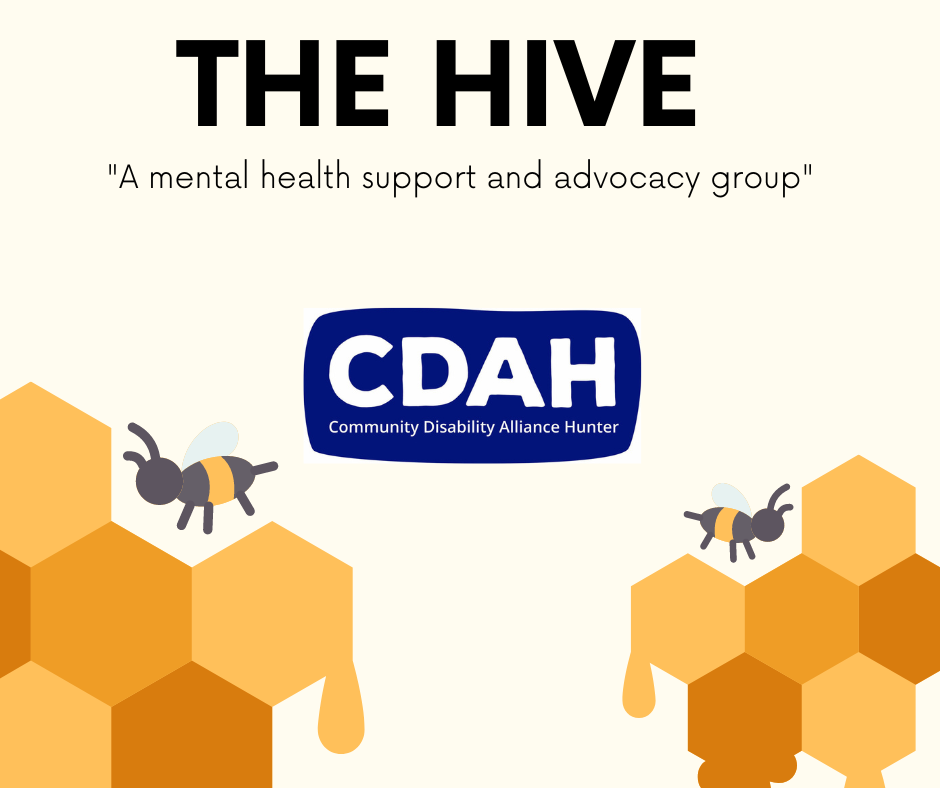 The Hive Logo, with an image of a Bee with honeycomb<br />
